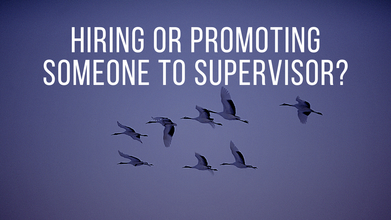 hiring or promoting supervisors